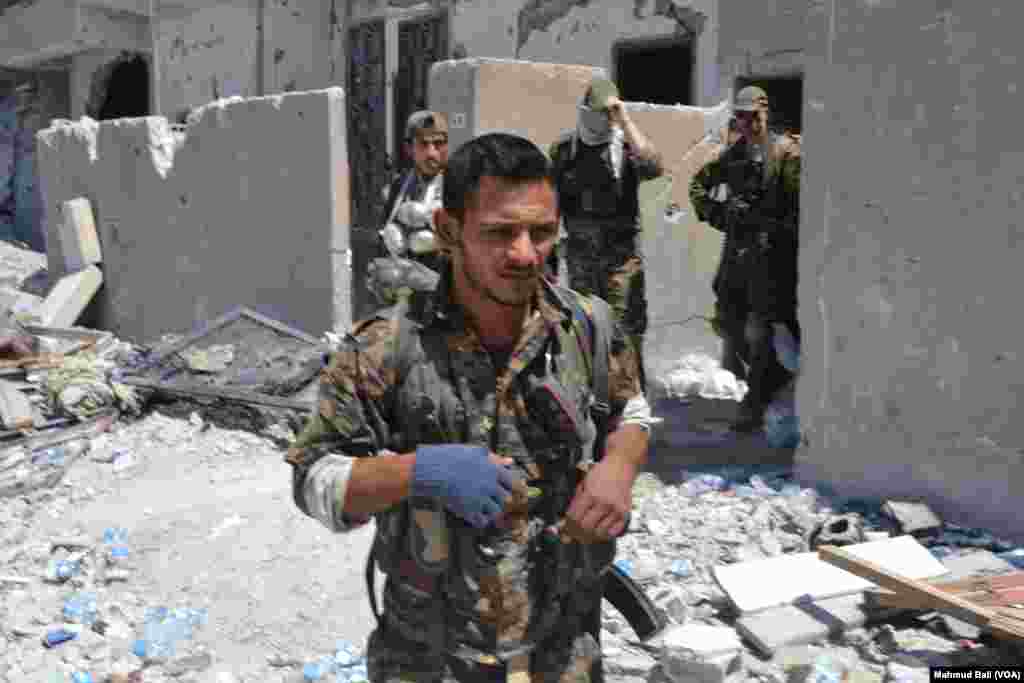 SDF Fighters in Raqqa