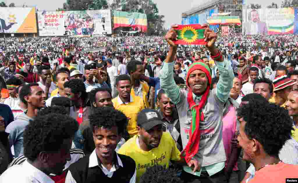 ኢትዮጵያ: ሰልፊ ድጋፍ ንሓድሽ መሪሕነት (መስቀል ኣደባባይ)