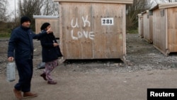 Dans le camp pour migrants de Grande-Synthe, dans le nord de la France, le 17 décembre 2016.