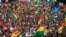 Bolivians celebrate the resignation of President Evo Morales, in La Paz, Bolivia, 10 November 2019.