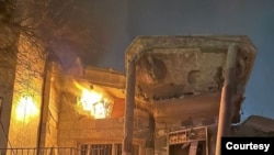 Yek ji herdu êrîşên li taxa Bextiyarî li Silêmanîyê.