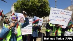 Waandamanaji wa Libya kwenye picha ya maktaba