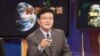VOA Chinese TV Anchor Xu Bo hosting TV Talk Show Issues & Opinions.