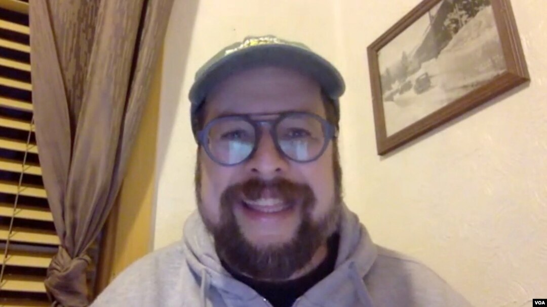 David Calcano, director venezolano de videos animados, en conversación con la Voz de América. Noviembre, 2021.
