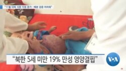 [VOA 뉴스] “11월 대북 식량 지원 증가…배분 검증 어려워”