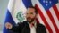 FILE - El Salvador President Nayib Bukele speaks at a news conference during a nationwide quarantine, May 26, 2020.