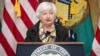 Menteri Keuangan AS Janet Yellen berbicara dalam konferensi pers di tengah pertemuan IMF-Bank Dunia, di Departemen Keuangan AS di Washington, DC Selasa, 16 April 2024. 