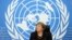Komisaris Tinggi Perserikatan Bangsa-Bangsa (PBB) untuk Hak Asasi Manusia (HAM) Michele Bachelet menghadiri konferensi pers di Jenewa, Swiss, 9 Desember 2020. (Foto: Denis Balibouse/Reuters)