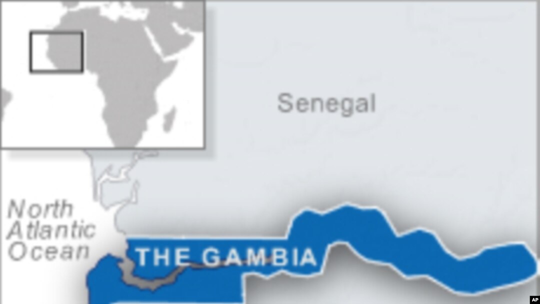 Map of Gambia