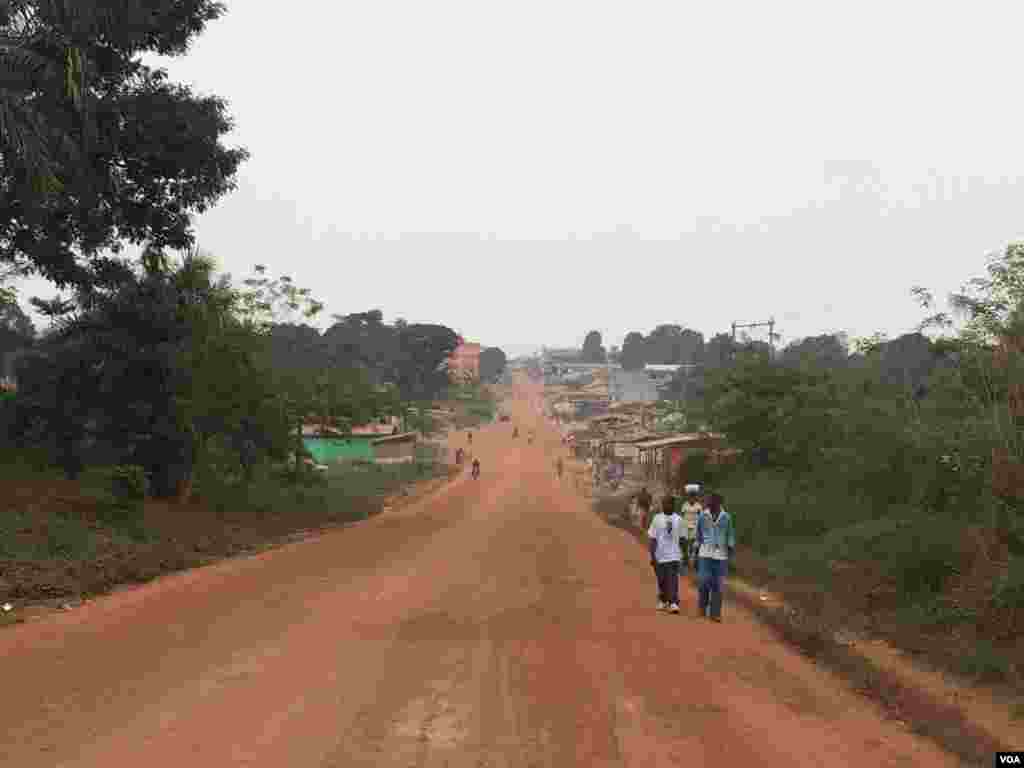 View of Ganta, Nimba County, northern Liberia, April 7, 2014. (Benno Muchler/VOA)