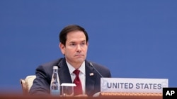 Госсекретарь США Марко Рубио на встрече C5+1. Самарканд, 19 октября 2026 г. 