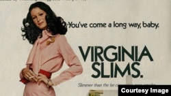 A photo of the famed ad for Virginia Slims cigarettes. (Creative Commons)