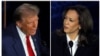 Donald Trump et Kamala Harris, les candidats à la présidentielle du 5 novembre. 