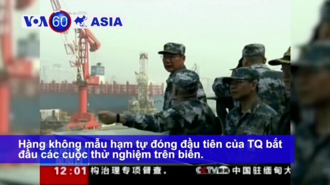 TQ thử nghiệm hàng không mẫu hạm tự đóng đầu tiên