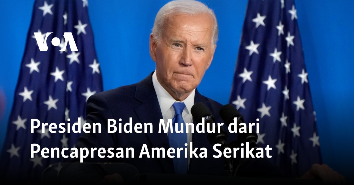 Presiden Biden Mundur Dari Pencapresan Amerika Serikat