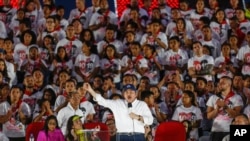 El presidente de Nicaragua, Daniel Ortega, durante un acto en conmemoración del 40 aniversario de la revolución sandinista, celebrado en Managua, el 19 de julio de 2019.