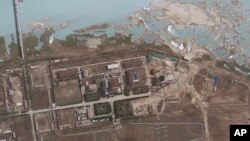 卫星图像显示的宁边核设施地带（资料照）