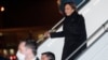 美國副總統賀錦麗乘“空軍二號”專機抵達波蘭華沙肖邦機場。(2022年3月9日)