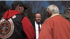 Virginia gubernatorial candidate Corey Stewart (rear, center) is seen at an “End Sanctuary Cities Rally” in Richmond, Virginia, March 2017. Stewart is using President Donald Trump as a model for his race to win the Republican Party nomination for governor of Virginia.
