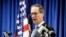 FILE - U.S. Attorney for the Southern District of Ohio Benjamin Glassman speaks during a news conference in Cincinnati, Oct. 10, 2018.