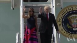 Arrivée de Donald Trump à Hambourg pour un G20 sous tension (vidéo)