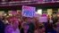 Supporters of Republican presidential candidate Donald Trump listen to him speak during a campaign rally at Lackawanna College, Nov. 7, 2016, in Scranton, Pa. 