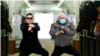 K pop star Psy and Vermont Sen. Bernie Sanders in a viral meme.