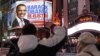 People celebrate in Times Square after Barack Obama was projected to win the U.S presidential election in New York November 6, 2012. 