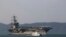 Tàu sân bay USS Carl Vinson đến Đà Nẵng hôm 5/3/2018. (AP Photo/ Hau Dinh)