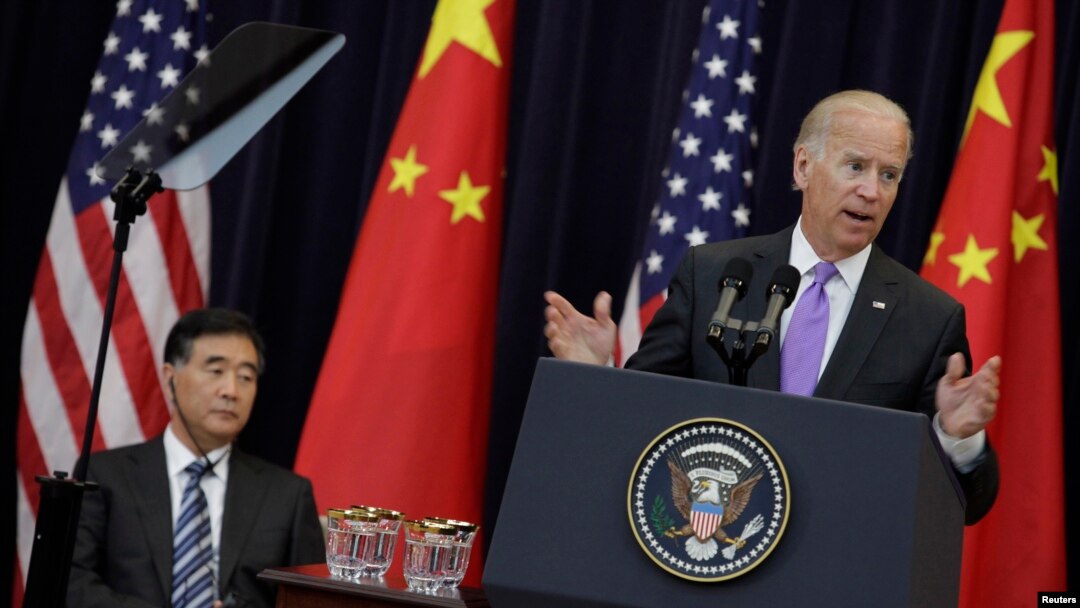 Phó Tổng thống Mỹ Joe Biden phát biểu tại cuộc Đối thoại Chiến lược và Kinh tế Mỹ-Trung tại Bộ Ngoại giao Hoa Kỳ ở Washington, ngày 10/7/2013.