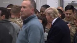 U.S. President Visits Troops in Germany