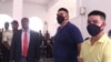 Mexicans Juan Jose Avila and Andres Vargas Flores in court as their sentence is read, July 15, 2020 in Les Cayes, Haiti. (Jean Hernst Eliscar / VOA)