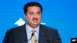 FILE - Pakistan Foreign Minister Khurram Dastgir Khan speaks during the Conference on International Security. 