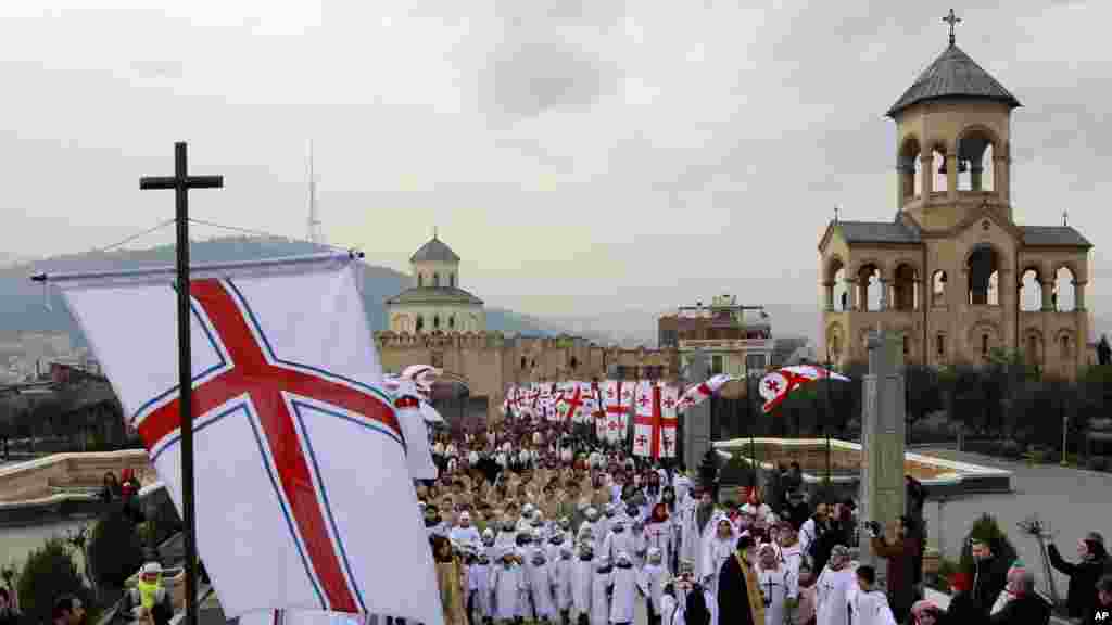 Bukin Kirsimetin masu ra&#39;ayin &#39;yan mazan jiya a Georgia. &nbsp;