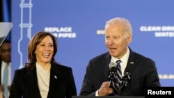 U.S. President Biden and Vice President Harris deliver remarks on the Biden-Harris economic agenda during visit to Philadelphia