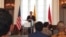 Menteri Koordinator Bidang Kemaritiman dan Investasi Luhut Binsar Pandjaitan paparkan pencapaian dan target Indonesia di masa depan dalam pidato di Catholic University of America di Washington DC, pada 18 Oktober 2021. (Foto: VOA)