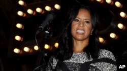 FILE - Essence President Michelle Ebanks is seen at the 5th Annual Essence Black Women in Music reception, Jan. 22, 2014, at 1 OAK in Los Angeles, California.