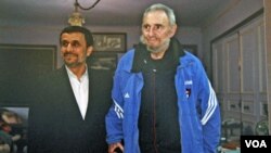 En Cuba, Ahmadinejad se reunió con Fidel Castro, el pionero de los aliados de Irán en A.Latina.