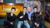 Il Volo and Larry London in studio