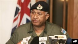 Kepala pemerintahan sementara Fiji, Komodor Frank Bainimarama yang berkuasa setelah kudeta berdarah bulan Desember 2006 (foto: dok.)