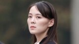 FILE - Kim Yo Jong, sister of North Korea's leader Kim Jong Un, attends a wreath-laying ceremony at Ho Chi Minh Mausoleum in Hanoi, Vietnam, March 2, 2019. Kim Yo Jong on Nov. 30, 2023, dismissed U.S. calls for a return to diplomacy.