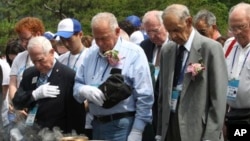 지난 2013년 6월 서울에서 열린 한국전 발발 63주년 기념행사에 한국전 참전 미군 장병들이 참석했다. (자료사진)