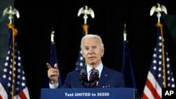 Democratic presidential candidate, former Vice President Joe Biden speaks during an event, June 25, 2020, in Lancaster, Pa.