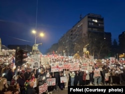 Protest i 15 minuta tišine u Smederevu, 2. februara 2025. (Foto: FoNet)