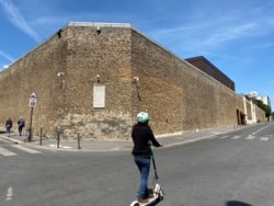 Outside view of La Sante prison, where Rwanda genocide suspect Felicien Kabuga is being held, according to a source close to the investigation, in Paris, May 18, 2020.