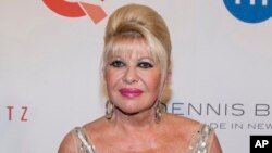 FILE - Ivana Trump, ex-wife of President Donald Trump, attends the Fashion Institute of Technology Annual Gala benefit in New York, May 9, 2016.