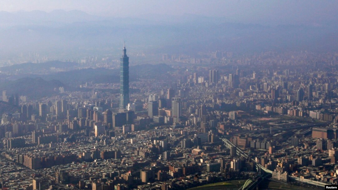 FILE - The Taipei city skyline is seen Feb. 9, 2009.