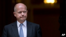 Ngoại trưởng Anh William Hague.