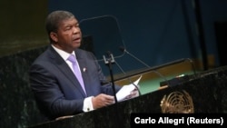 Presidente de Angola, João Lourenço, discursa na cimeira da Paz Nelson Mandela. Nova Iorque, 24 de Setembro 2018