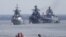 Russian war ships are seen anchored in a bay of the Russian fleet base in Baltiysk in Russia's Kaliningrad region between Poland and the Baltic states, July 19, 2015.